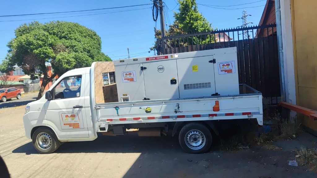 Generador en camión de despacho a terreno